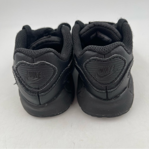Nike Infant Air Max 90 LTR Triple Black Casual Athletic Shoes - Size 7 C - Picture 4 of 11